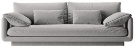 Sofa Micadoni Torino Structured, šviesiai pilka, 220 x 103 cm x 83 cm