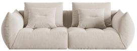 Modulinė sofa Micadoni Bloom Velvet, kreminė, 232 x 106 cm x 95 cm