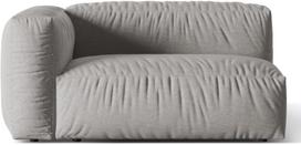 Modulinė sofa Micadoni Martina Structured, pilka, kairinė, 160 x 106 cm x 75 cm