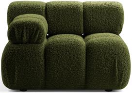 Modulinė sofa Micadoni Bellis Rolf 14, žalia, kairinė, 94 x 94 cm x 70 cm