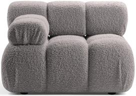 Modulinė sofa Micadoni Bellis Rolf 6, šviesiai pilka, kairinė, 94 x 94 cm x 70 cm