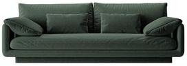 Sofa Micadoni Torino Structured, žalia, 220 x 103 cm x 83 cm