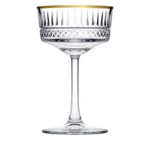 Pasabahce Elysia Gold šampano taurių komplektas, 260 ml, 4 vnt.