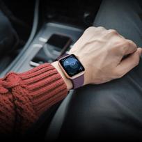 raudona apyranke - Hurtel Silicone Strap for Apple Watch Ultra / 9 / 8 / 7 / 6 / 5 / 4 / 3 / 2 / SE Raudonas (Red) - 5 nuotrauka