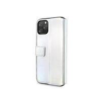 senukai iphone - Guess Iridescent Book Case For Apple iPhone 11 Pro Silver - 2 nuotrauka