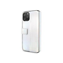 senukai iphone - Guess Iridescent Book Case For Apple iPhone 11 Pro Silver - 8 nuotrauka