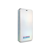 senukai iphone - Guess Iridescent Book Case For Apple iPhone 11 Pro Silver - 9 nuotrauka