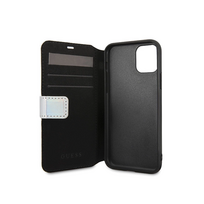 senukai iphone - Guess Iridescent Book Case For Apple iPhone 11 Pro Silver - 10 nuotrauka