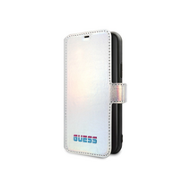 senukai iphone - Guess Iridescent Book Case For Apple iPhone 11 Pro Silver - 12 nuotrauka