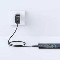usb a usb c pakrovejas - Acefast C3-04 Black - 11 nuotrauka