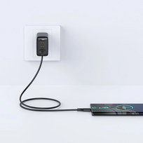 usb a usb c pakrovejas - Acefast C3-04 Black - 17 nuotrauka