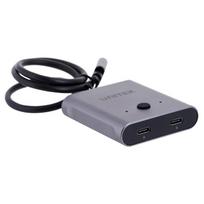 4k 144hz - Unitek USB-C dvipusis signalų perjungiklis 2 in 1 out 4K - 1 nuotrauka