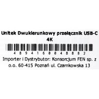 4k 144hz - Unitek USB-C dvipusis signalų perjungiklis 2 in 1 out 4K - 9 nuotrauka