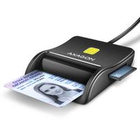 korteliu skaitytuvas microsd - ID-smart card reader Axagon USB-A 4-slots - 1 nuotrauka