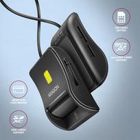 korteliu skaitytuvas microsd - ID-smart card reader Axagon USB-A 4-slots - 2 nuotrauka