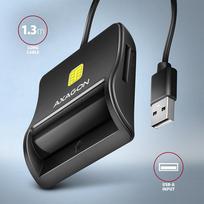 korteliu skaitytuvas microsd - ID-smart card reader Axagon USB-A 4-slots - 4 nuotrauka