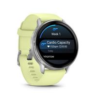 Garmin Venu 4 45mm Silver (Sidabrinis) su Citron Silicone band