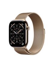 titanat - Apple Watch Series 11 GPS + Cellular 42mm Auksinis titanas (Gold Titanium) su auksiniu Milano dirželiu (Gold Milanese Loop) - 2 nuotrauka