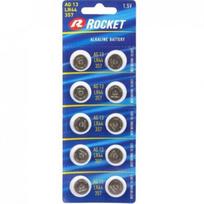 lr44 a76 - Rocket AG13 LR44 Alkaline Baterijos 10 vnt. - 1 nuotrauka