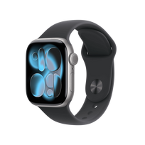 apple watch series 11 42 - Apple Watch Series 11 42mm GPS + Cellular Kosminė pilka (Space Grey) su Juodas (Black) Sport Band - 4 nuotrauka