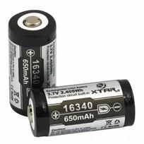 rcr123 - Xtar 16340 650mAh 3.7V Li-Ion Įkraunamas Akumuliatorius 1 vnt. - 2 nuotrauka