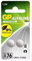 GP Alkaline A76 LR44 Baterijos 2 vnt.