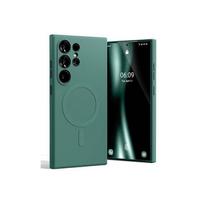 magsafe deklas samsung s24 - Mercury "MagSafe Semi-Silicone Case for Samsung Galaxy S24 Ultra" Žalias (Green) - 2 nuotrauka