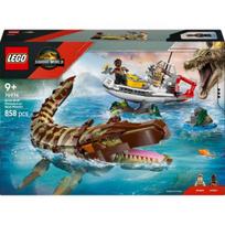 laiva - LEGO Jurassic World Mozazauro modelis ir misijos laivas 76974 - 1 nuotrauka