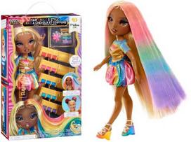 rainbow lele - MGA Lėlė Rainbow High Hair Chalk & Style Meline, 28 cm - 1 nuotrauka