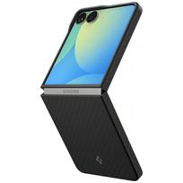 aramid deklas - Spigen "AirSkin Aramid Case for Samsung Galaxy Z Flip 7" Juodas (Black) - 1 nuotrauka