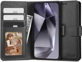 telefono deklai atverciami samsung - Tech-Protect "Wallet Case for Samsung Galaxy S24 Ultra" Juodas (Black) - 1 nuotrauka