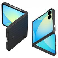 aramid deklas - Spigen "AirSkin Aramid Case for Samsung Galaxy Z Flip 7" Juodas (Black) - 3 nuotrauka
