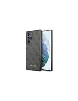 galaxy s23 ultra case - Guess "4G Metal Gold Logo Case for Samsung Galaxy S23 Ultra" Pilkas (Grey) - 2 nuotrauka