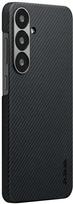 PITAKA Ultra-Slim MagSafe Case for Samsung Galaxy S25 Juodas ir Pilkas (Black and Grey)