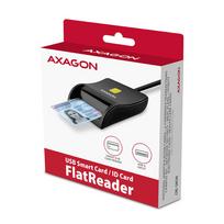 smart card skaitytuvas - Axagon CRE-SM3N Kompaktiškas USB kontaktinis išmaniųjų/ID kortelių skaitytuvas Juodas (Black) - 6 nuotrauka