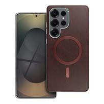 samsung s25 ultra magsafe - GENTLEMAN MAG COVER Dėklas suderinamas su MagSafe Samsung Galaxy S25 Ultra Rudas (Brown) - 2 nuotrauka