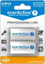 ikraunamos r14 baterijos - EverActive R14/C Ni-MH 5000mAh Įkraunamos baterijos, 2 vnt. - 4 nuotrauka