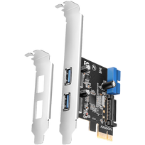 rs232 pci - Axagon PCEU-232RS PCIe kortelė 2+2x USB 5Gbps prievadas, SATA maitinimas, Juoda (Black) - 7 nuotrauka