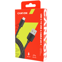 type c pakrovejas - Duracell USB To USB Type-C Cable 1m Black - 3 nuotrauka