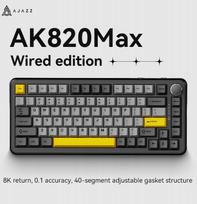 Ajazz AK820 MAX Mechaninė Klaviatūra Žaidimams, Juodas (Black)