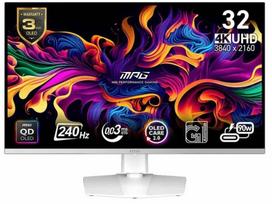 240 hz monitorius - MSI MPG 321URXW QD-OLED 31.5", 4K, Baltas (White) - 1 nuotrauka