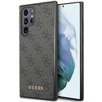 galaxy s23 ultra case - Guess "4G Metal Gold Logo Case for Samsung Galaxy S23 Ultra" Pilkas (Grey) - 3 nuotrauka