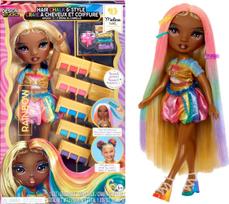 rainbow lele - MGA Lėlė Rainbow High Hair Chalk & Style Meline, 28 cm - 3 nuotrauka