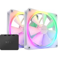 NZXT F140 RGB DUO Twin Pack 140 mm Balta (White)