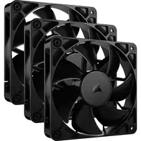 corsair fan - Corsair RS120 PWM 120 mm Korpuso Ventiliatorius 3-Pack Juodas (Black) - 3 nuotrauka