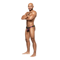 stringai vyrams - Vyriški stringai Male Power Uplift Bong Thong S/M Violetinė (Purple) - 1 nuotrauka