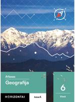 atlasas - Geografija. Atlasas 6 klasei, serija Horizontai - 1 nuotrauka