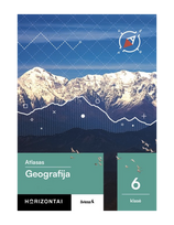 atlasas - Geografija. Atlasas 6 klasei, serija Horizontai - 3 nuotrauka