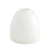 G.LUX Tinu Stiklinis šviestuvo gaubtas E14, baltas (White)