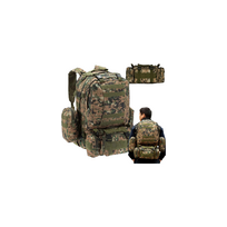kuprine 50l - Extralink MIL-668, taktinė, 50 l, Juoda (Black) - 2 nuotrauka